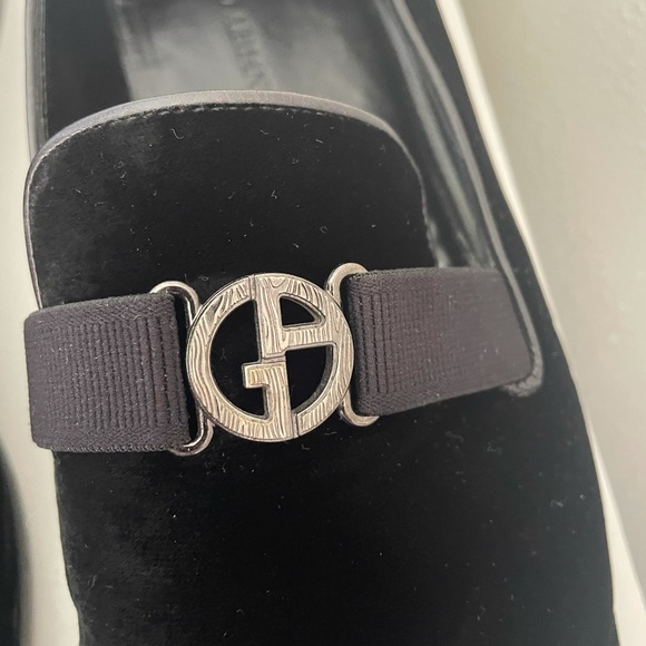 Giorgio Armani Black Velvet Dress Loafers /Shoes 45/12 main image 8